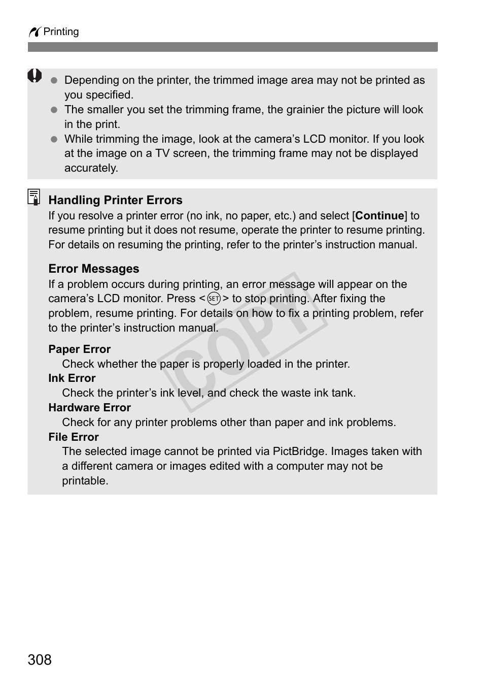 Cop y | Canon 1D X User Manual | Page 308 / 420