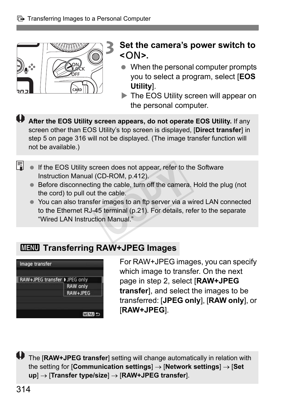 Cop y | Canon 1D X User Manual | Page 314 / 420