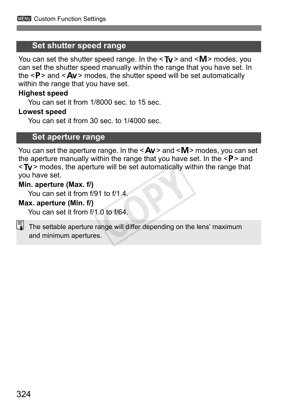 Cop y | Canon 1D X User Manual | Page 324 / 420