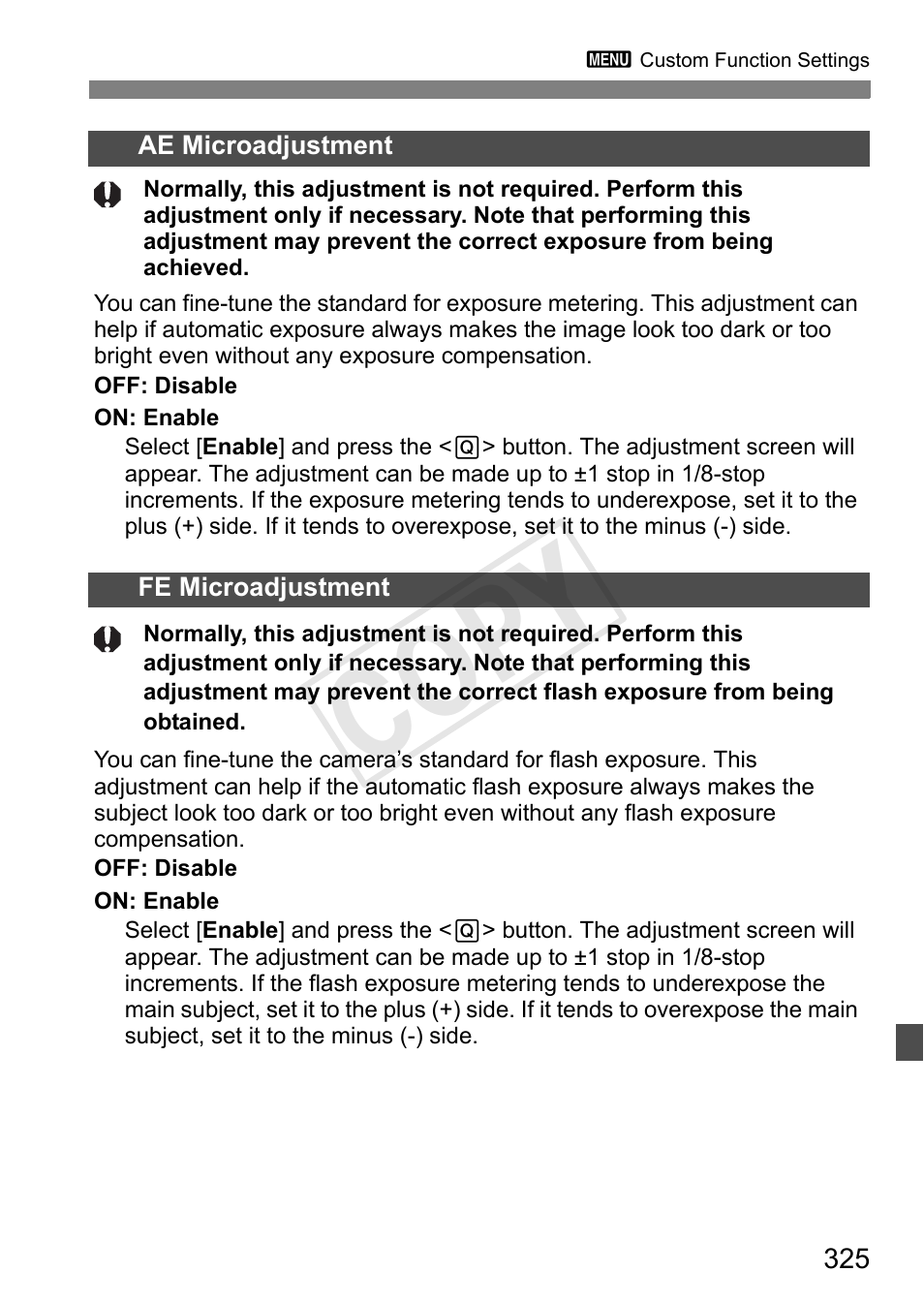 Cop y | Canon 1D X User Manual | Page 325 / 420
