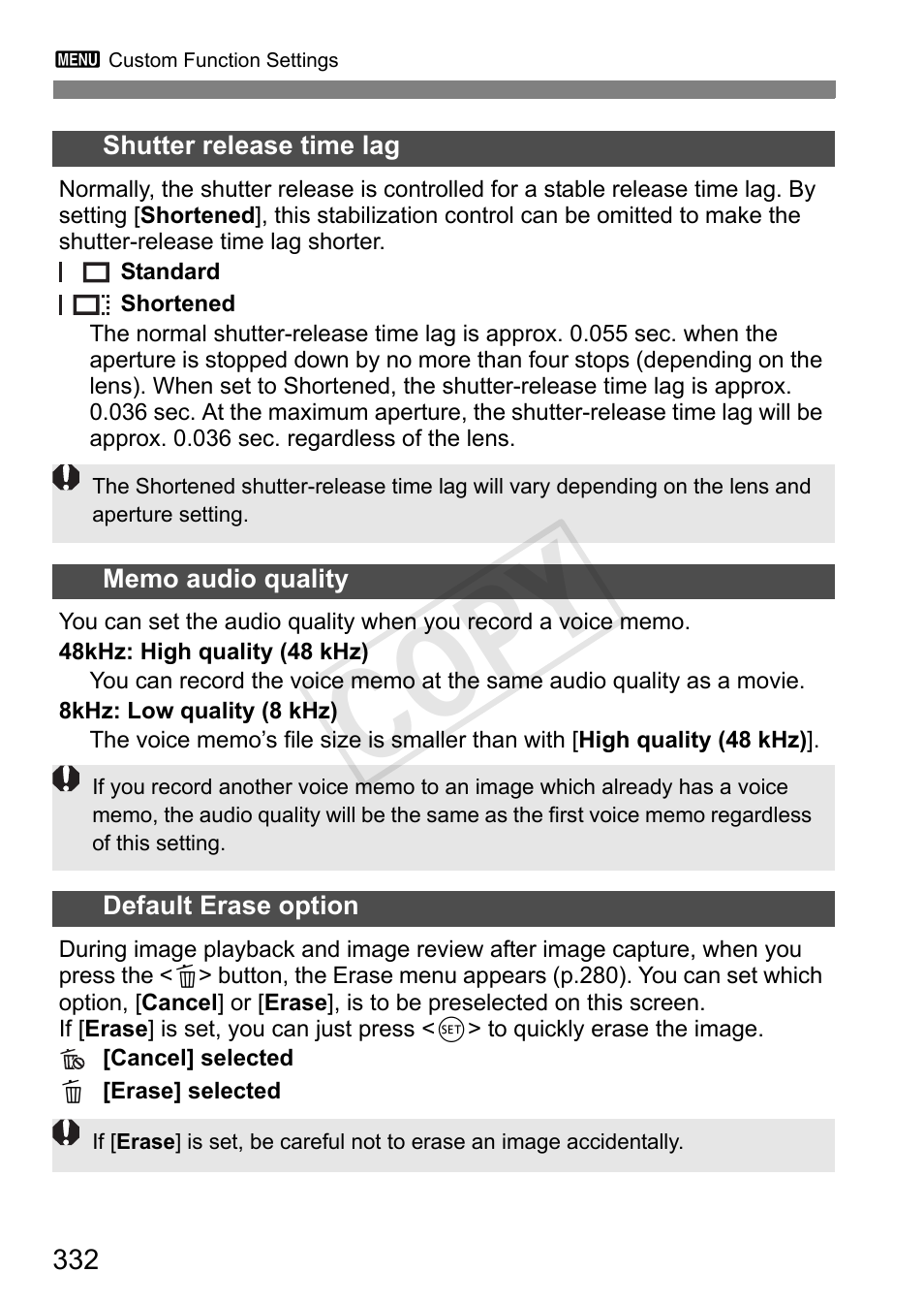 Cop y | Canon 1D X User Manual | Page 332 / 420