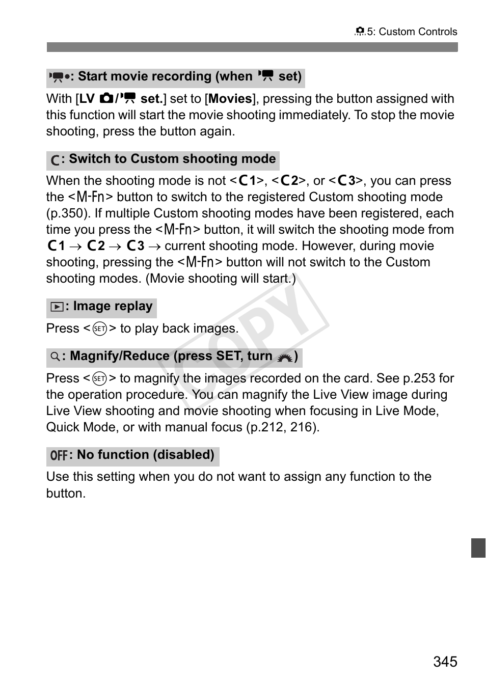 Cop y | Canon 1D X User Manual | Page 345 / 420