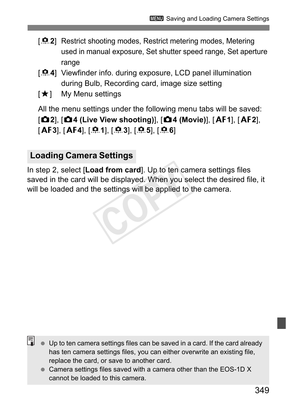 Cop y | Canon 1D X User Manual | Page 349 / 420