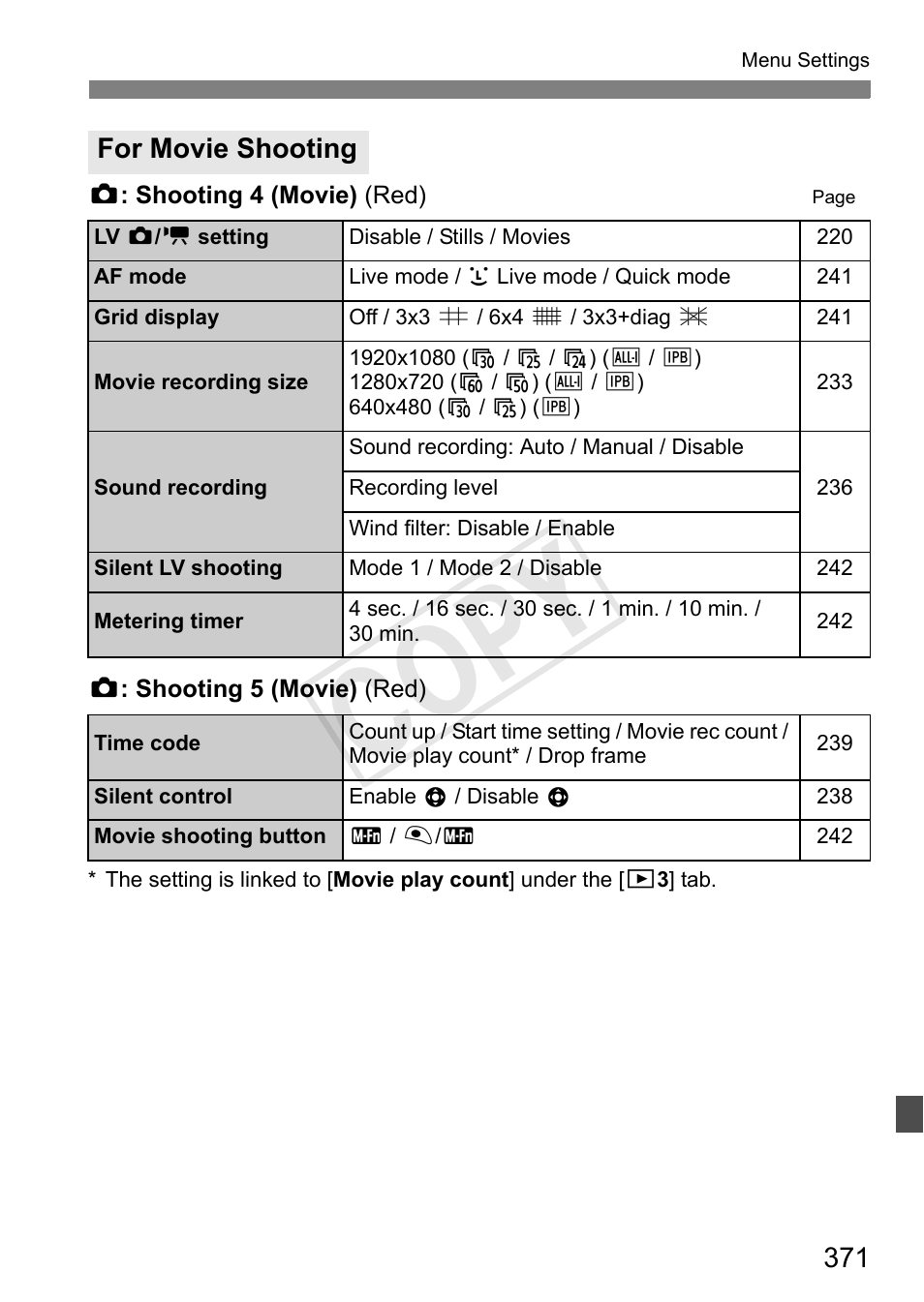 Cop y | Canon 1D X User Manual | Page 371 / 420