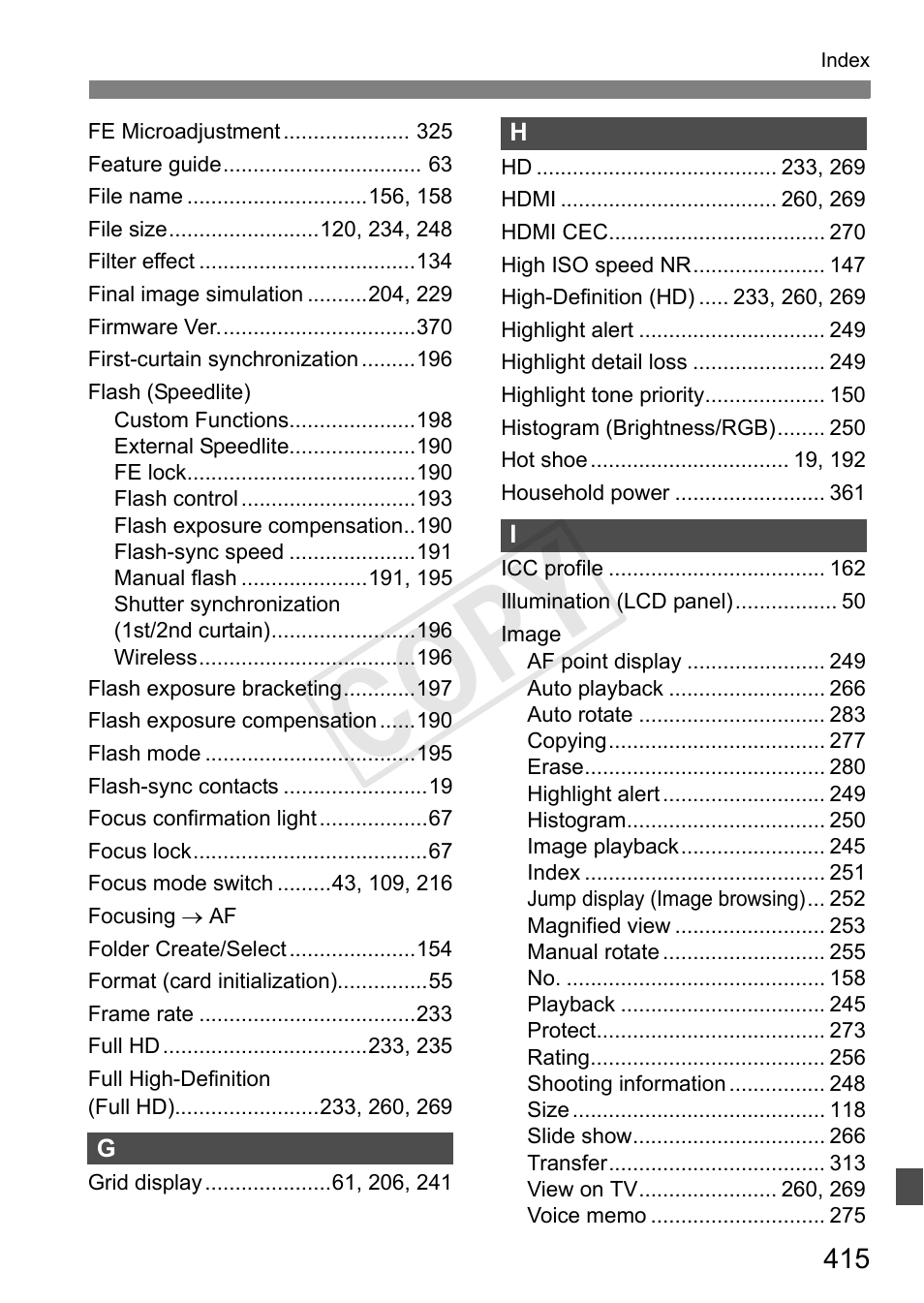 C op y | Canon 1D X User Manual | Page 415 / 420
