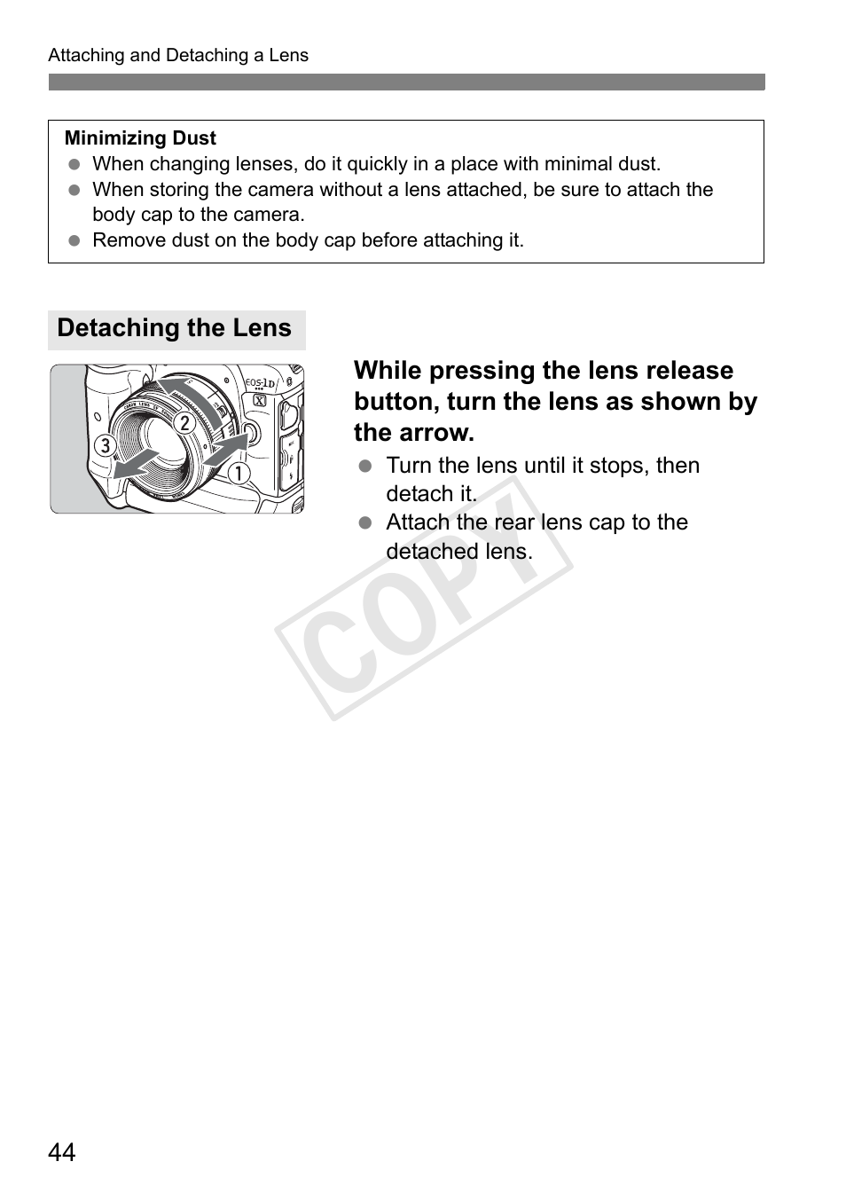Cop y | Canon 1D X User Manual | Page 44 / 420