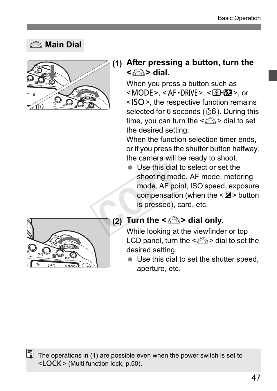 Cop y | Canon 1D X User Manual | Page 47 / 420