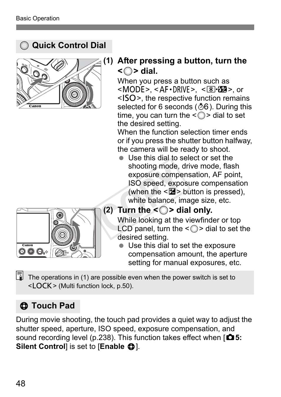 Cop y | Canon 1D X User Manual | Page 48 / 420