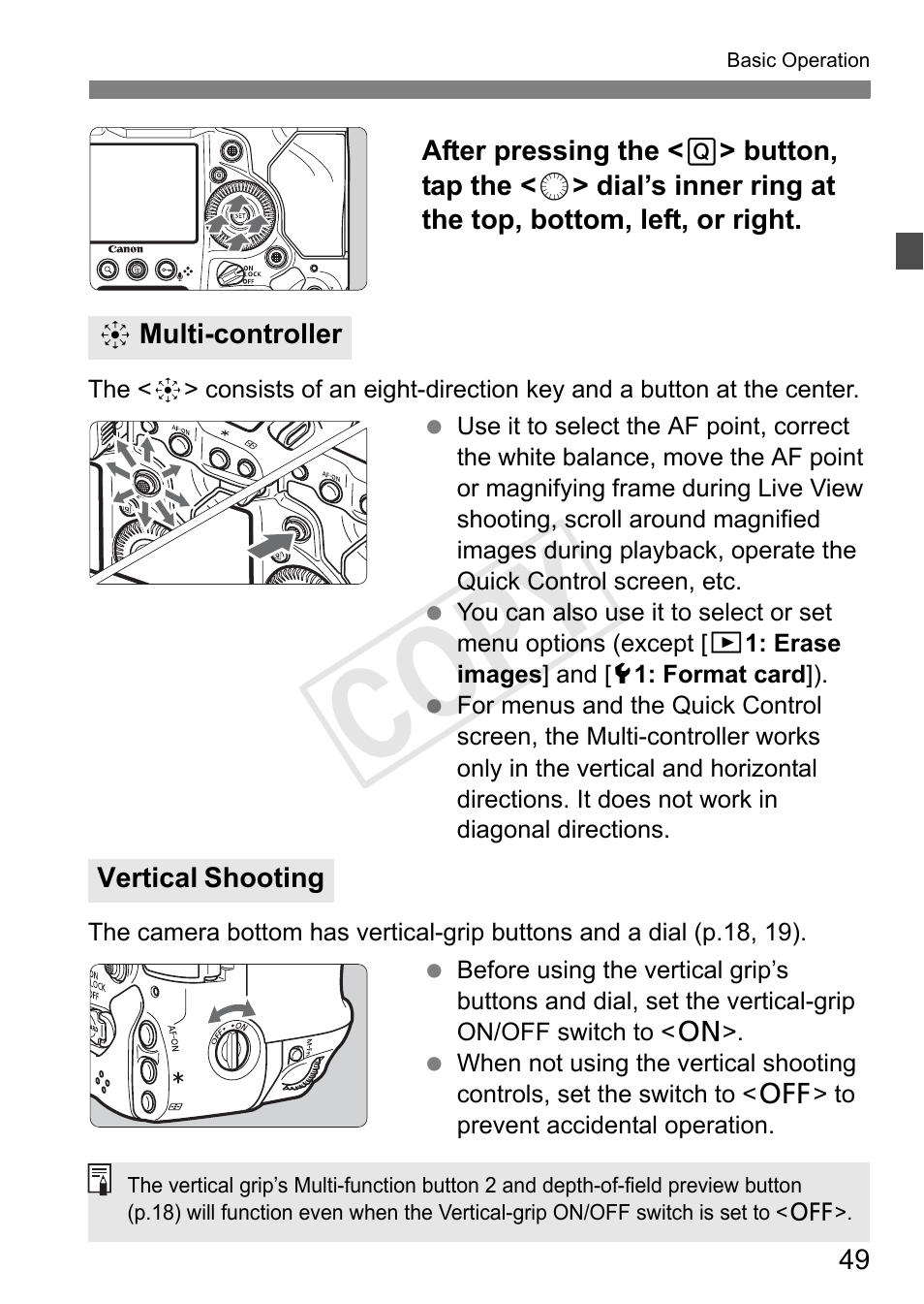 Cop y | Canon 1D X User Manual | Page 49 / 420