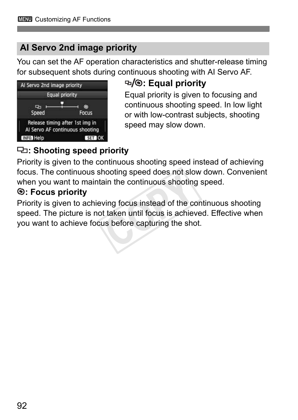 Cop y | Canon 1D X User Manual | Page 92 / 420