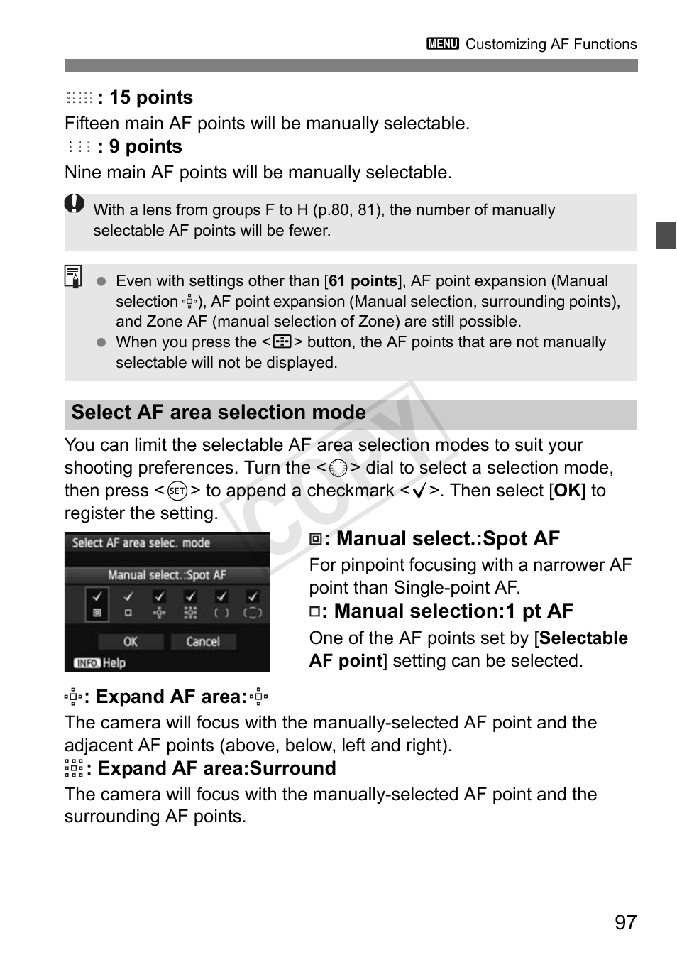 Cop y | Canon 1D X User Manual | Page 97 / 420
