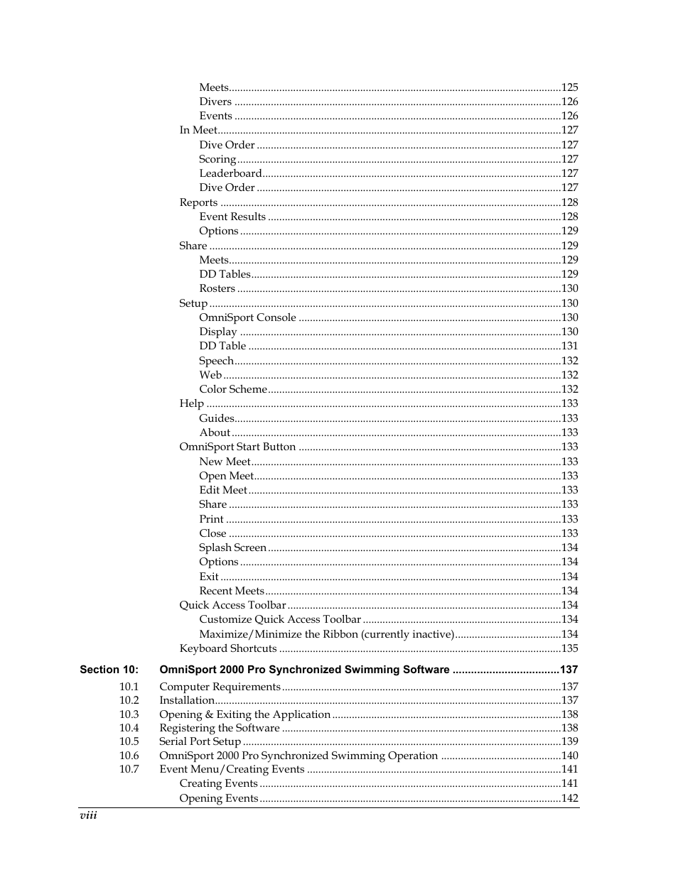 Daktronics OmniSport 2000 Timing Console User Manual | Page 12 / 316