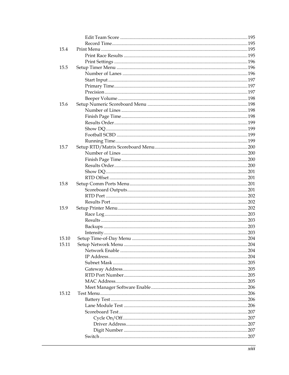Daktronics OmniSport 2000 Timing Console User Manual | Page 17 / 316