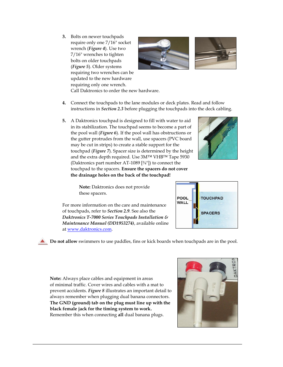 3 deck cabling & lane modules, Deck cabling & lane modules | Daktronics OmniSport 2000 Timing Console User Manual | Page 22 / 316