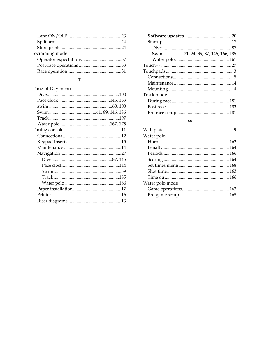 Daktronics OmniSport 2000 Timing Console User Manual | Page 232 / 316