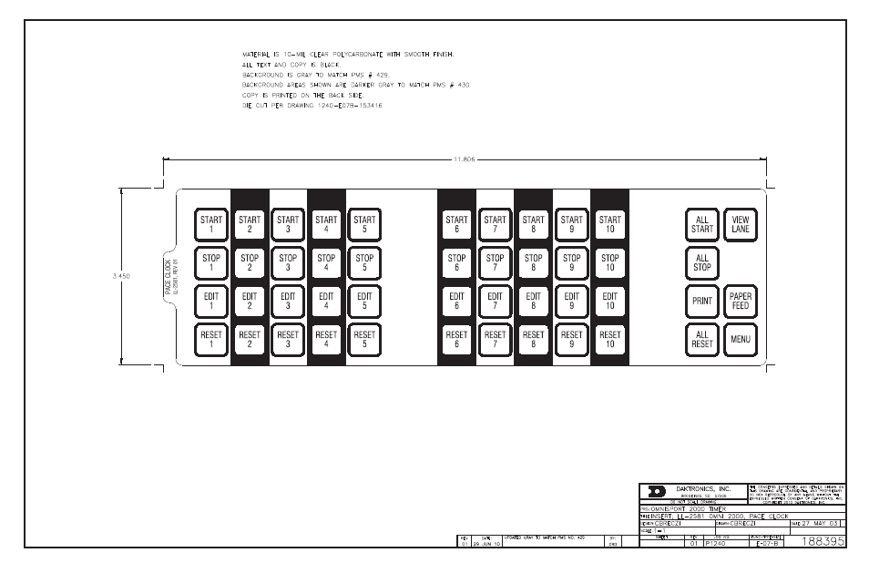 Daktronics OmniSport 2000 Timing Console User Manual | Page 249 / 316