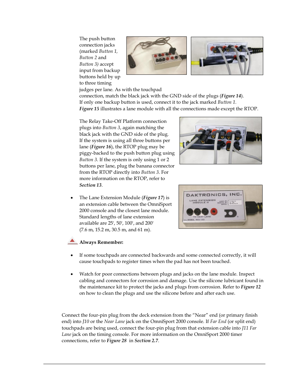 Connecting to the timer | Daktronics OmniSport 2000 Timing Console User Manual | Page 25 / 316