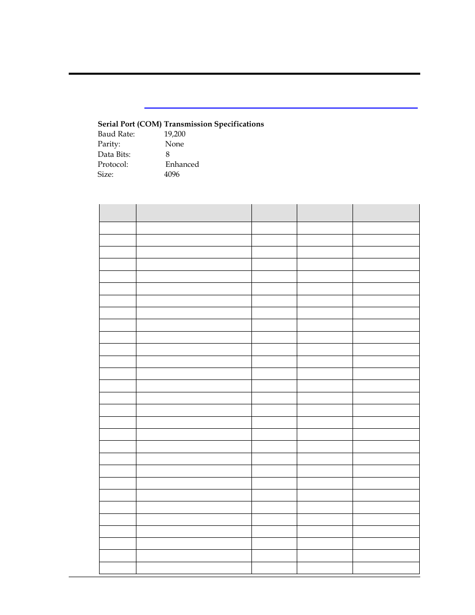 Appendix d: rtd output specifications, Swimming (os2-swimming.itf), Appendix d | Rtd output specifications | Daktronics OmniSport 2000 Timing Console User Manual | Page 279 / 316