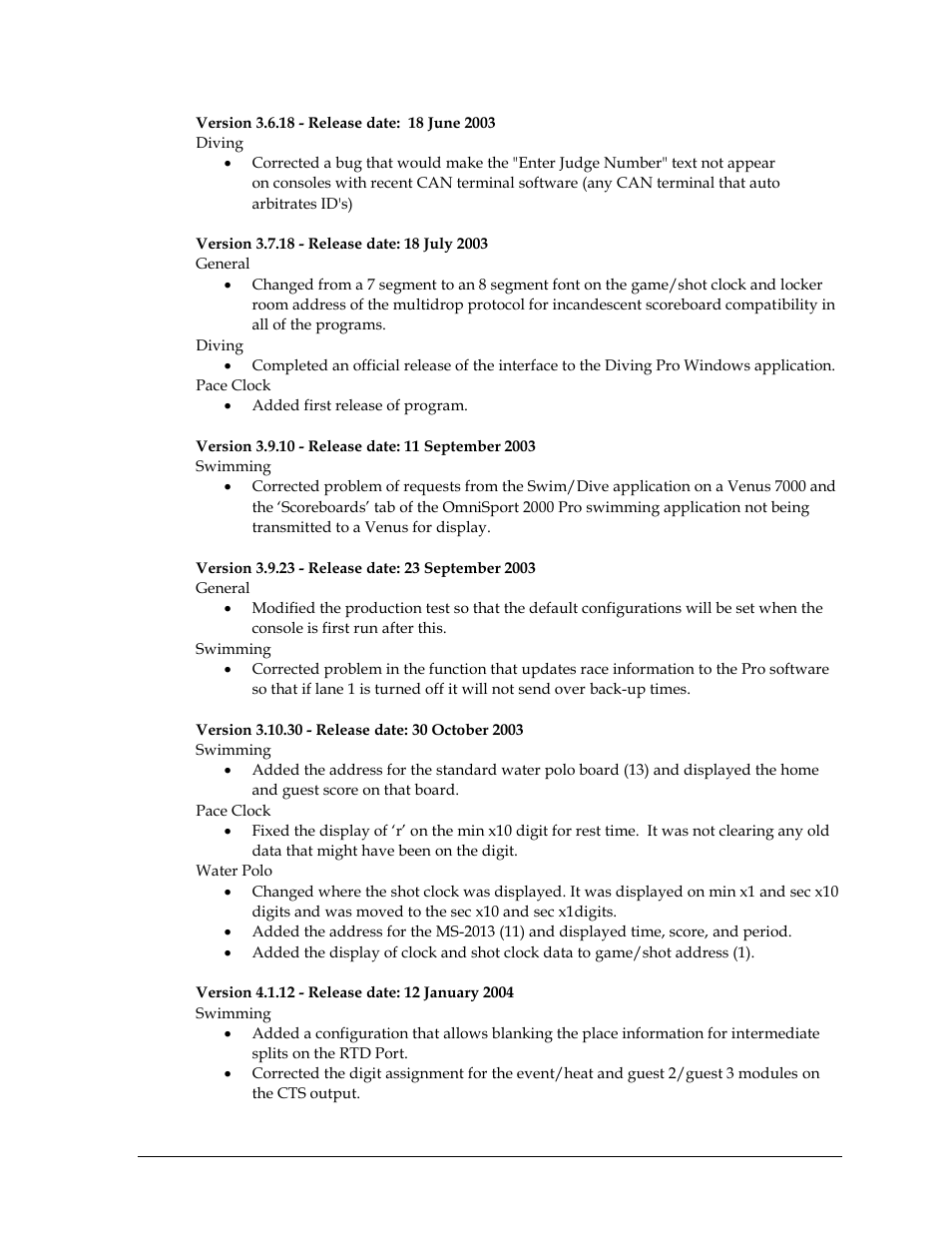 Daktronics OmniSport 2000 Timing Console User Manual | Page 299 / 316