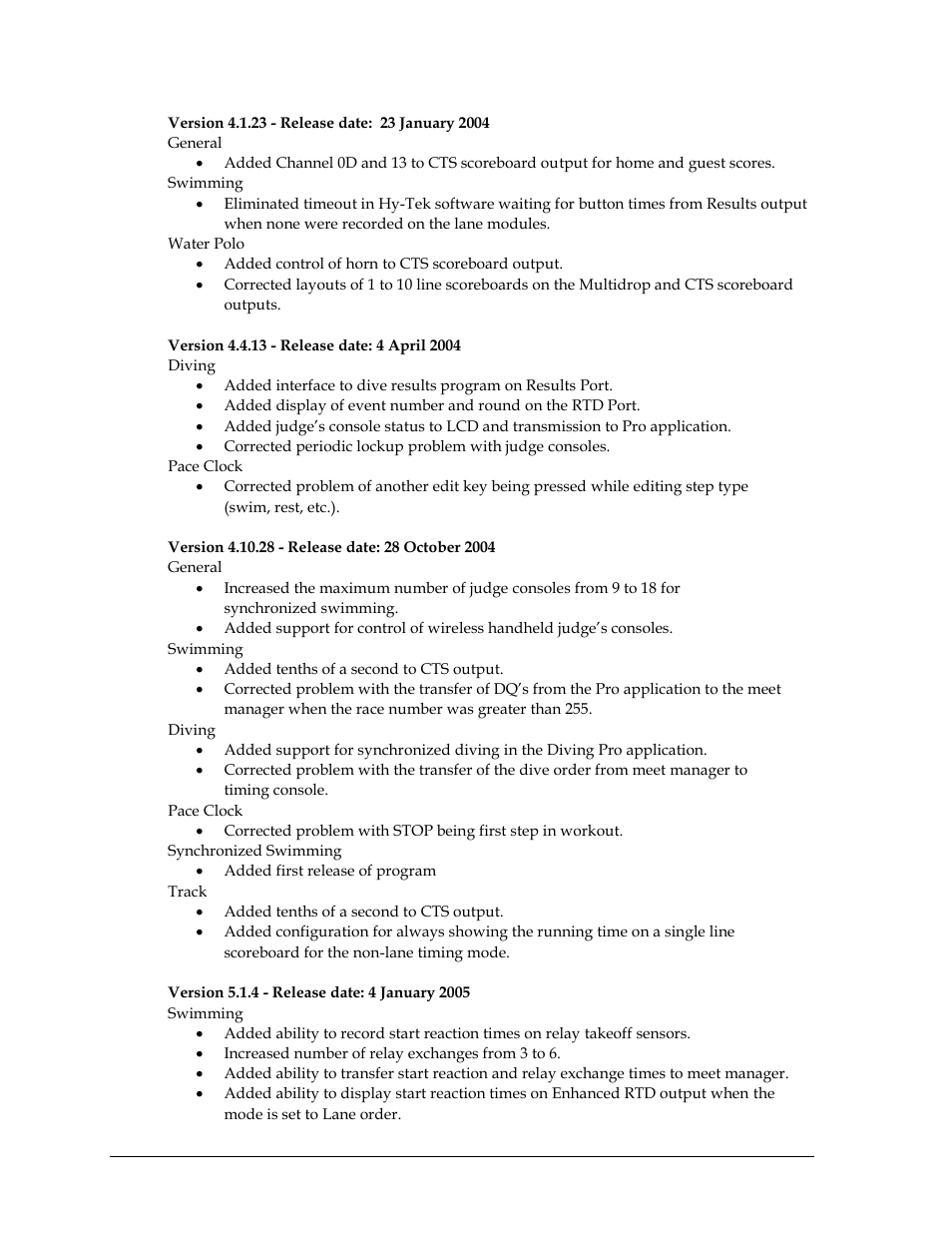 Daktronics OmniSport 2000 Timing Console User Manual | Page 300 / 316