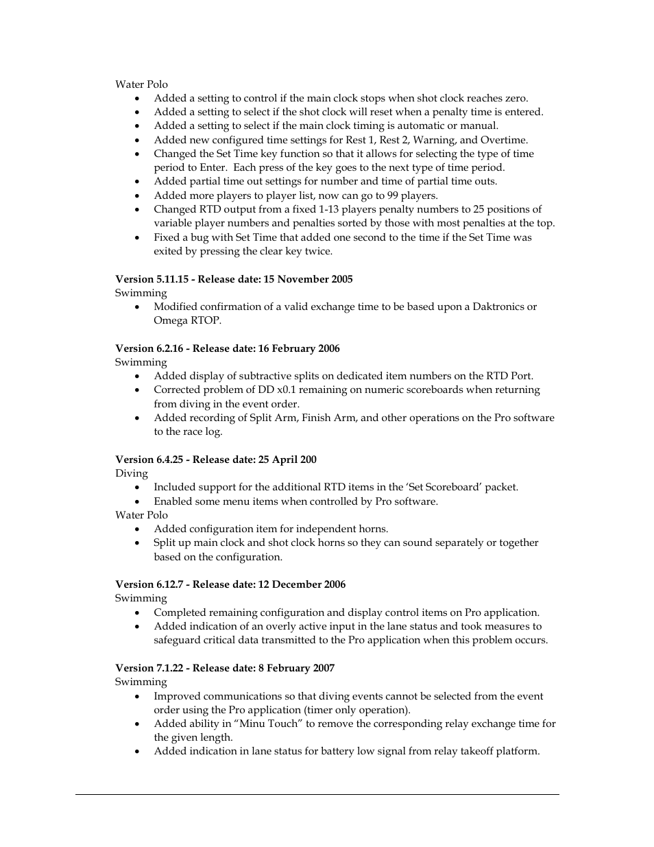 Daktronics OmniSport 2000 Timing Console User Manual | Page 302 / 316
