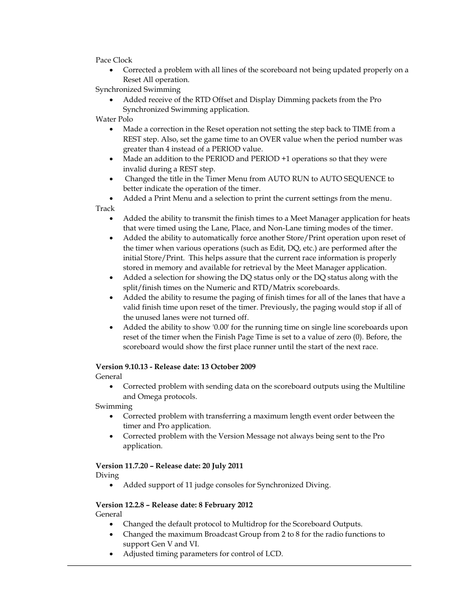 Daktronics OmniSport 2000 Timing Console User Manual | Page 305 / 316