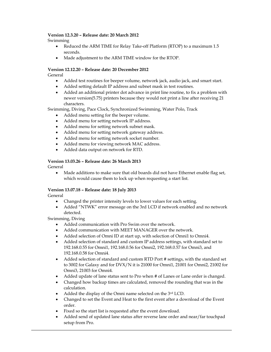 Daktronics OmniSport 2000 Timing Console User Manual | Page 306 / 316