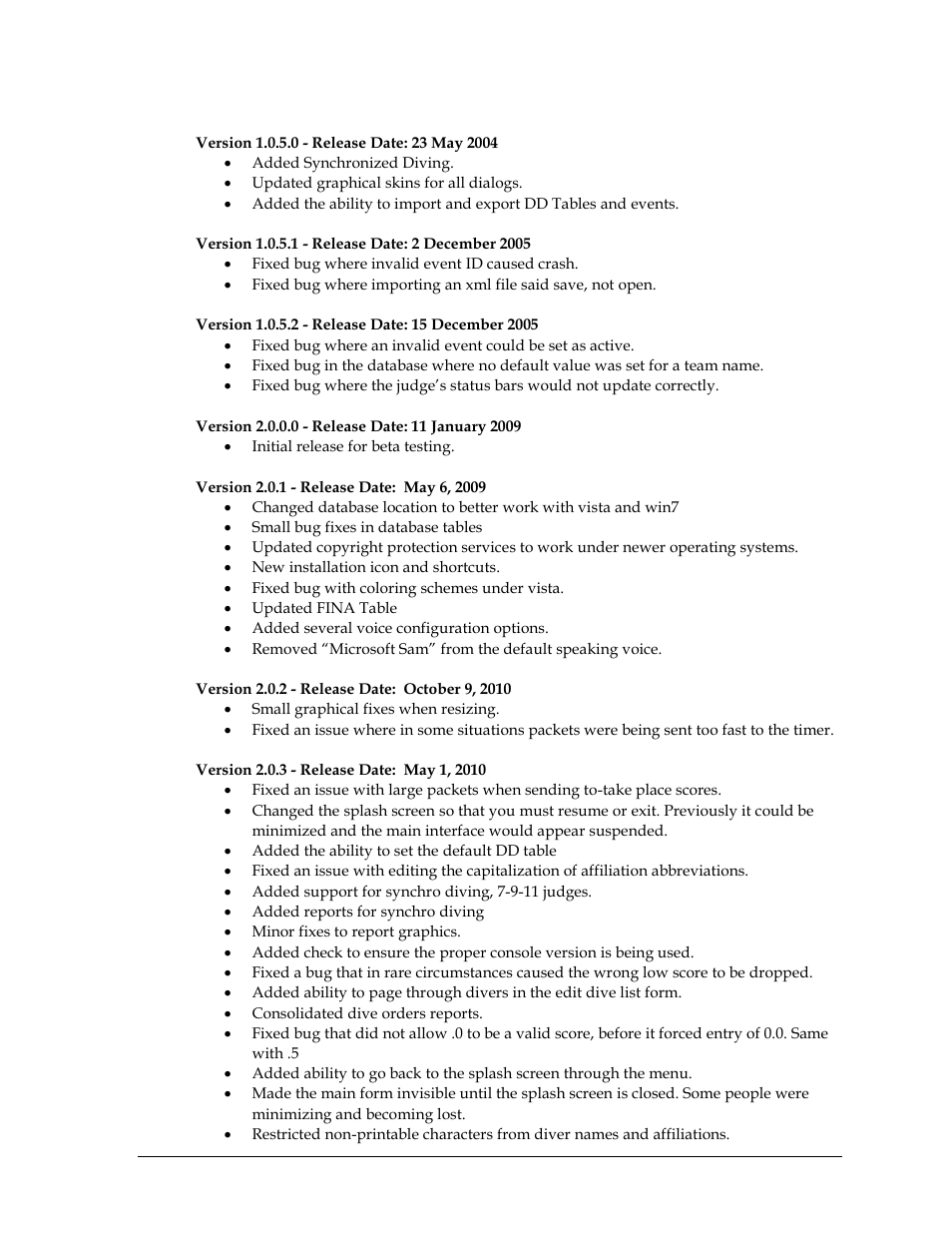 Daktronics OmniSport 2000 Timing Console User Manual | Page 311 / 316