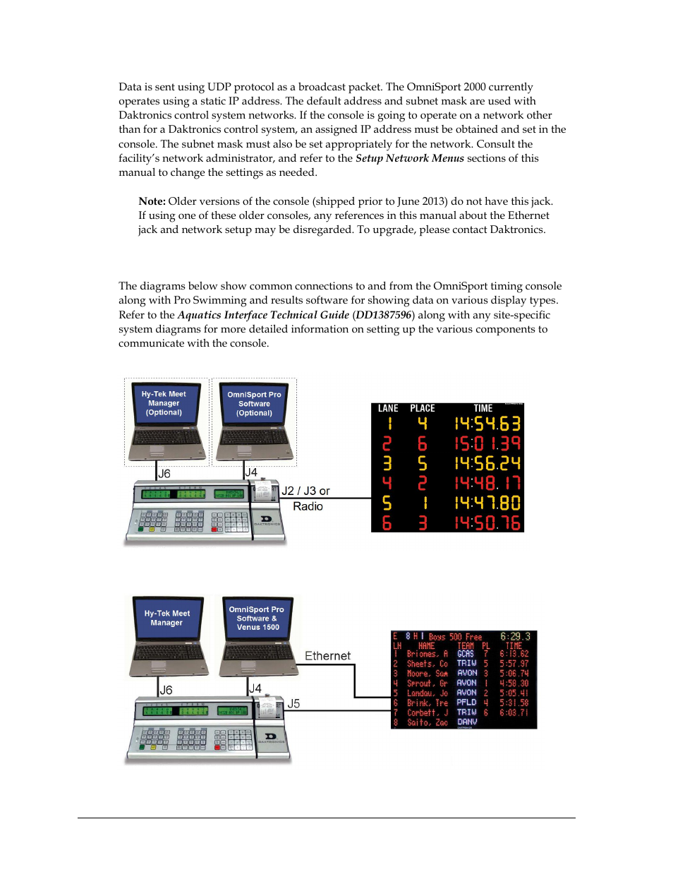 8 basic system riser diagrams, Basic system riser diagrams | Daktronics OmniSport 2000 Timing Console User Manual | Page 32 / 316