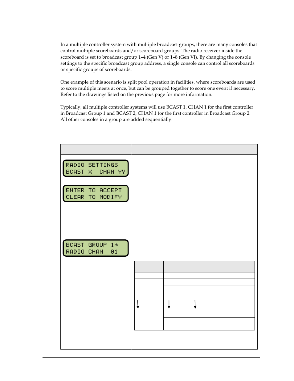 Basic operation of radio settings | Daktronics OmniSport 2000 Timing Console User Manual | Page 39 / 316