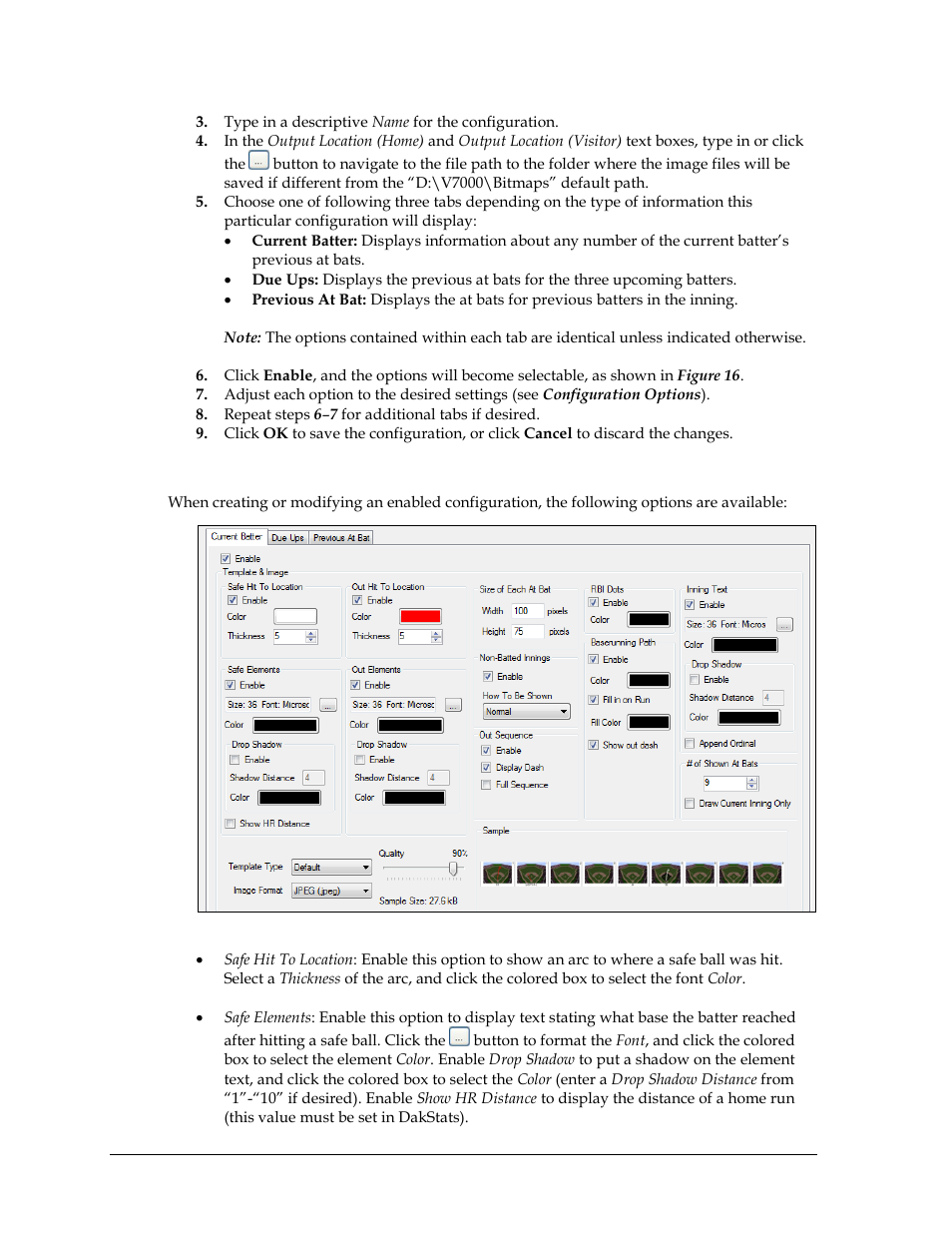 Configuration options | Daktronics Scorebook User Manual | Page 14 / 19