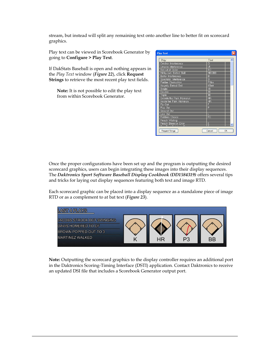 Creating display sequences with scorecard graphics | Daktronics Scorebook User Manual | Page 18 / 19