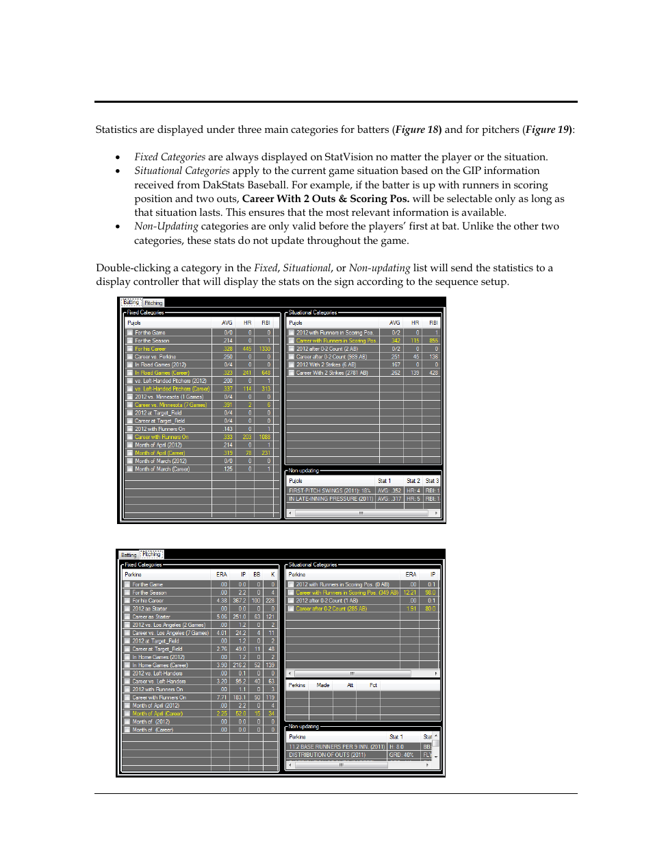 Section 5: in-game operation, Section 5, In-game operation | Daktronics StatVision for Baseball User Manual | Page 23 / 47
