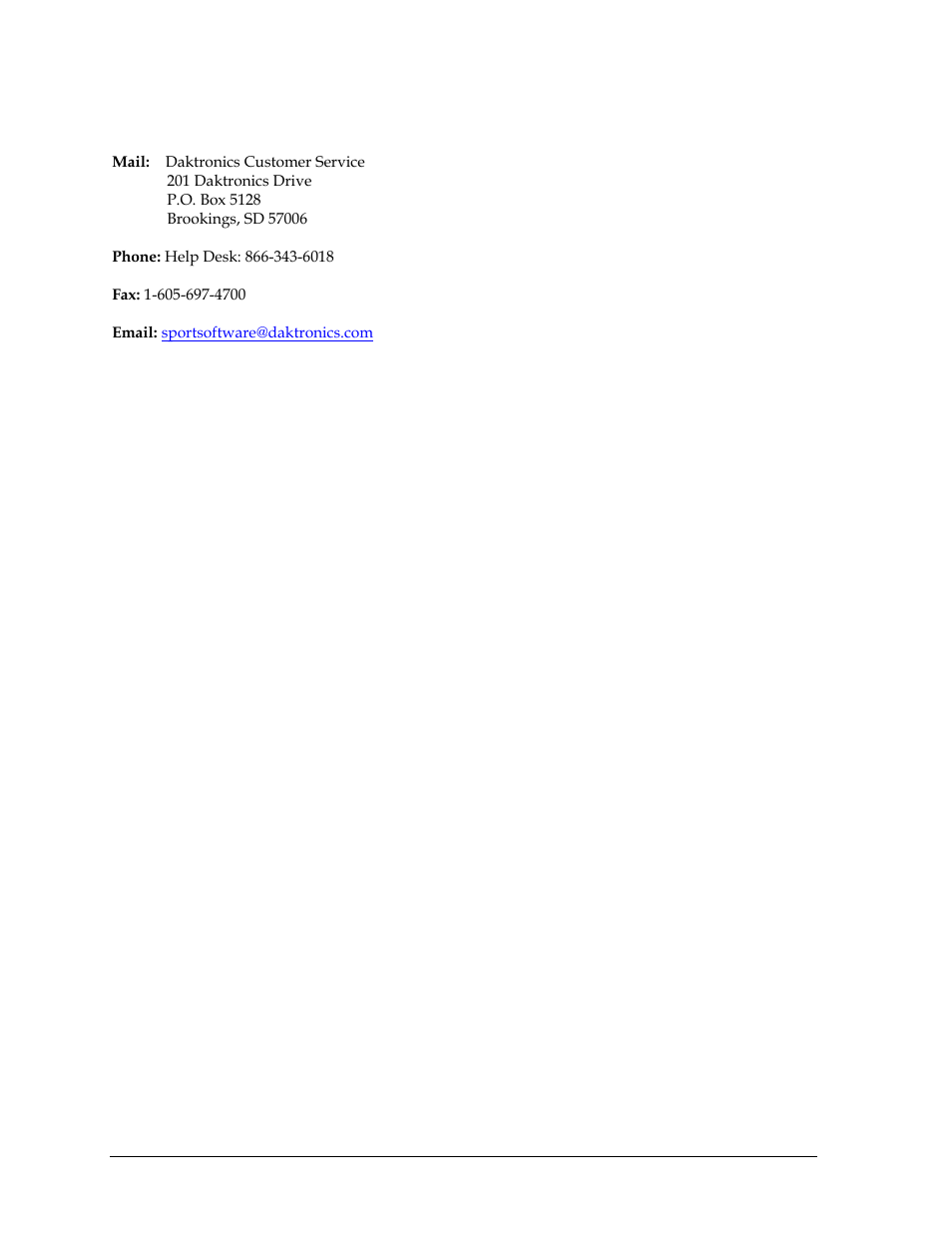 Daktronics StatVision for Baseball User Manual | Page 42 / 47