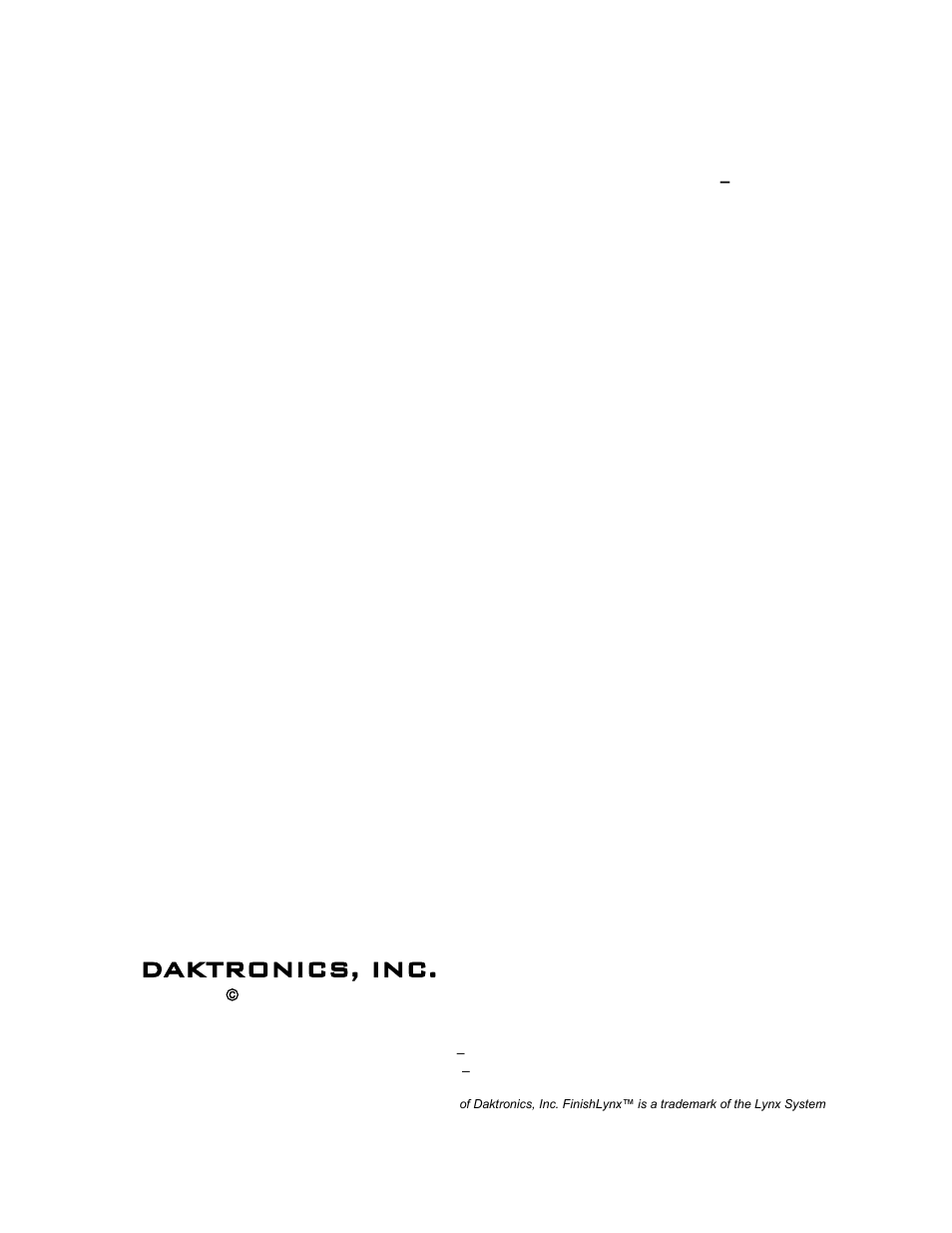 Daktronics, inc | Daktronics Track & Field Interfaces User Manual | Page 3 / 52