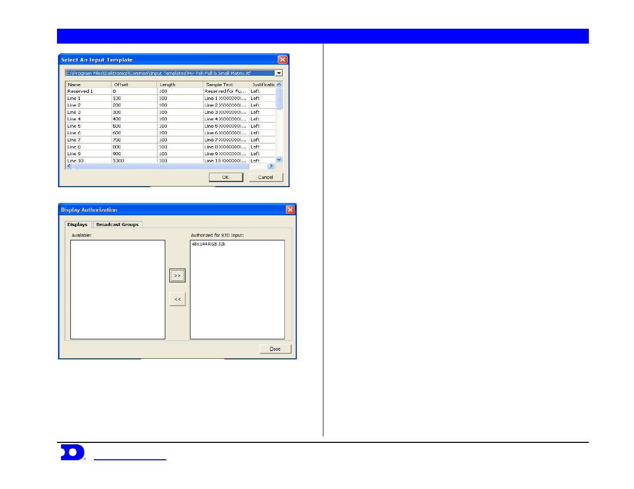 Daktronics venus | Daktronics Venus 1500 Controlled signs with Hy-Tek & FinishLynx User Manual | Page 2 / 7
