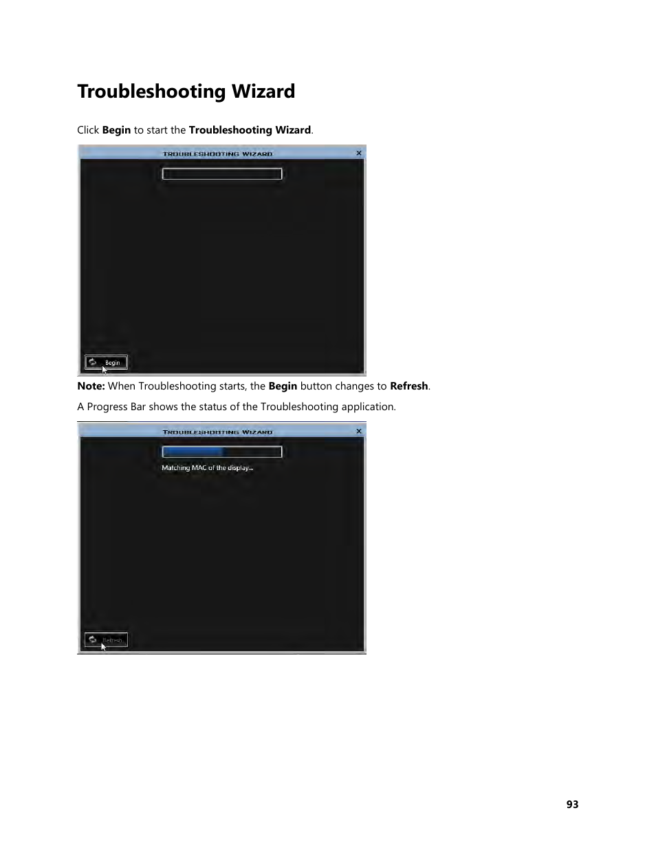 Troubleshooting wizard | Daktronics Venus 1500 Version 4 User Manual | Page 103 / 254