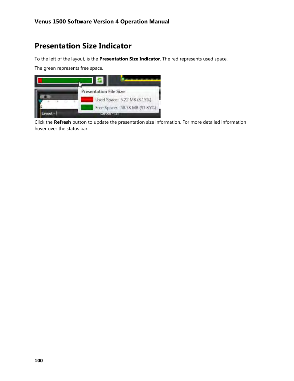Presentation size indicator | Daktronics Venus 1500 Version 4 User Manual | Page 110 / 254