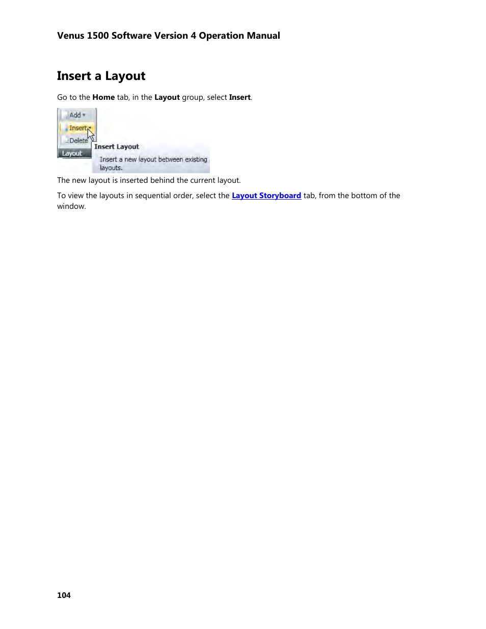Insert a layout | Daktronics Venus 1500 Version 4 User Manual | Page 114 / 254