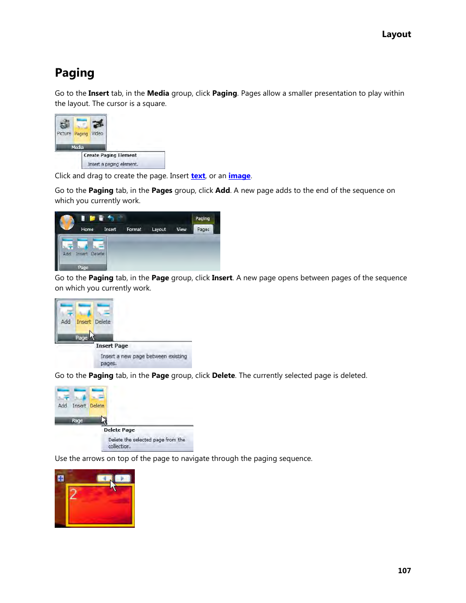 Paging | Daktronics Venus 1500 Version 4 User Manual | Page 117 / 254