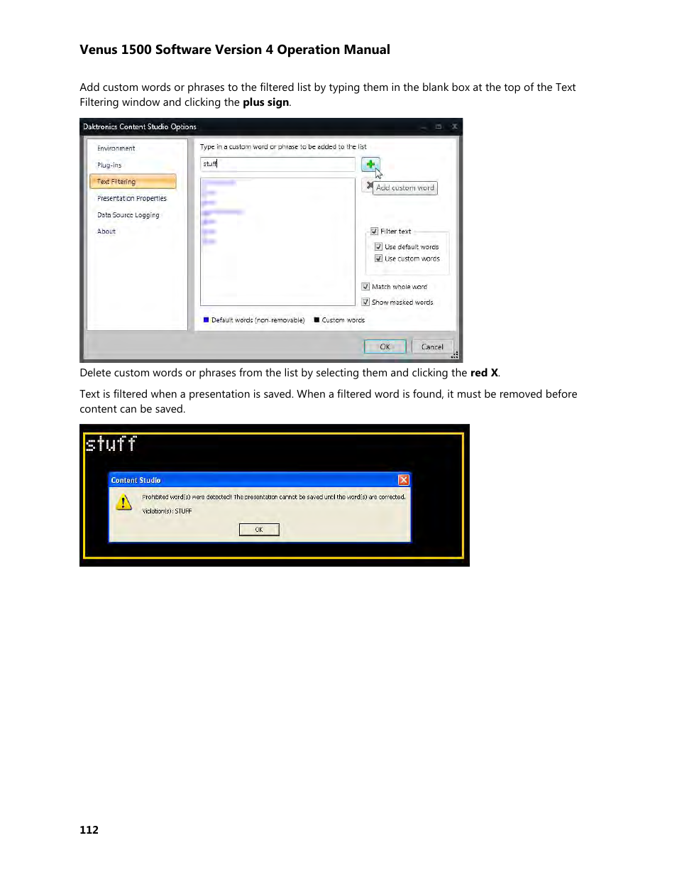 Daktronics Venus 1500 Version 4 User Manual | Page 122 / 254