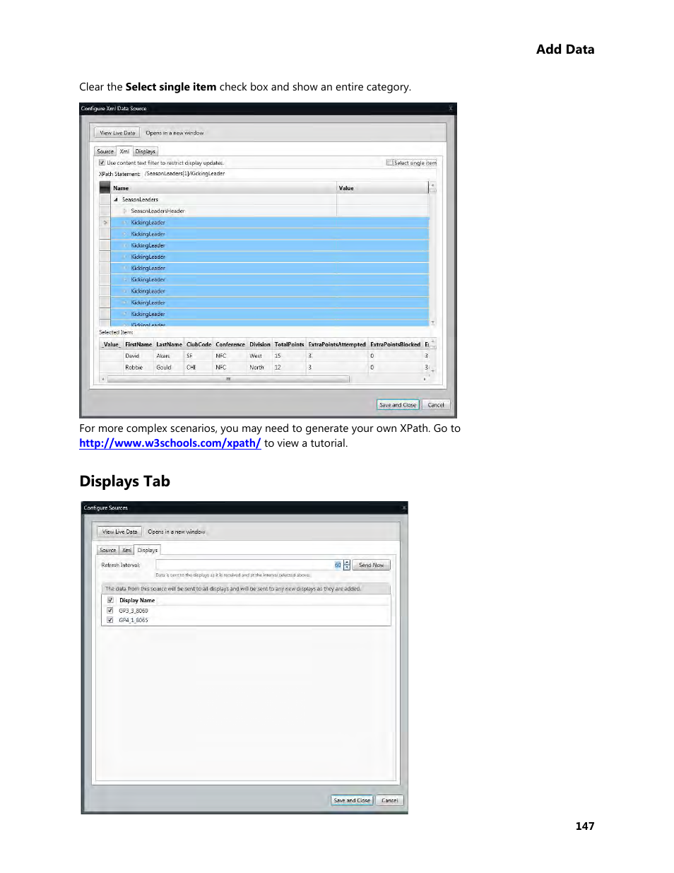 Displays tab | Daktronics Venus 1500 Version 4 User Manual | Page 157 / 254
