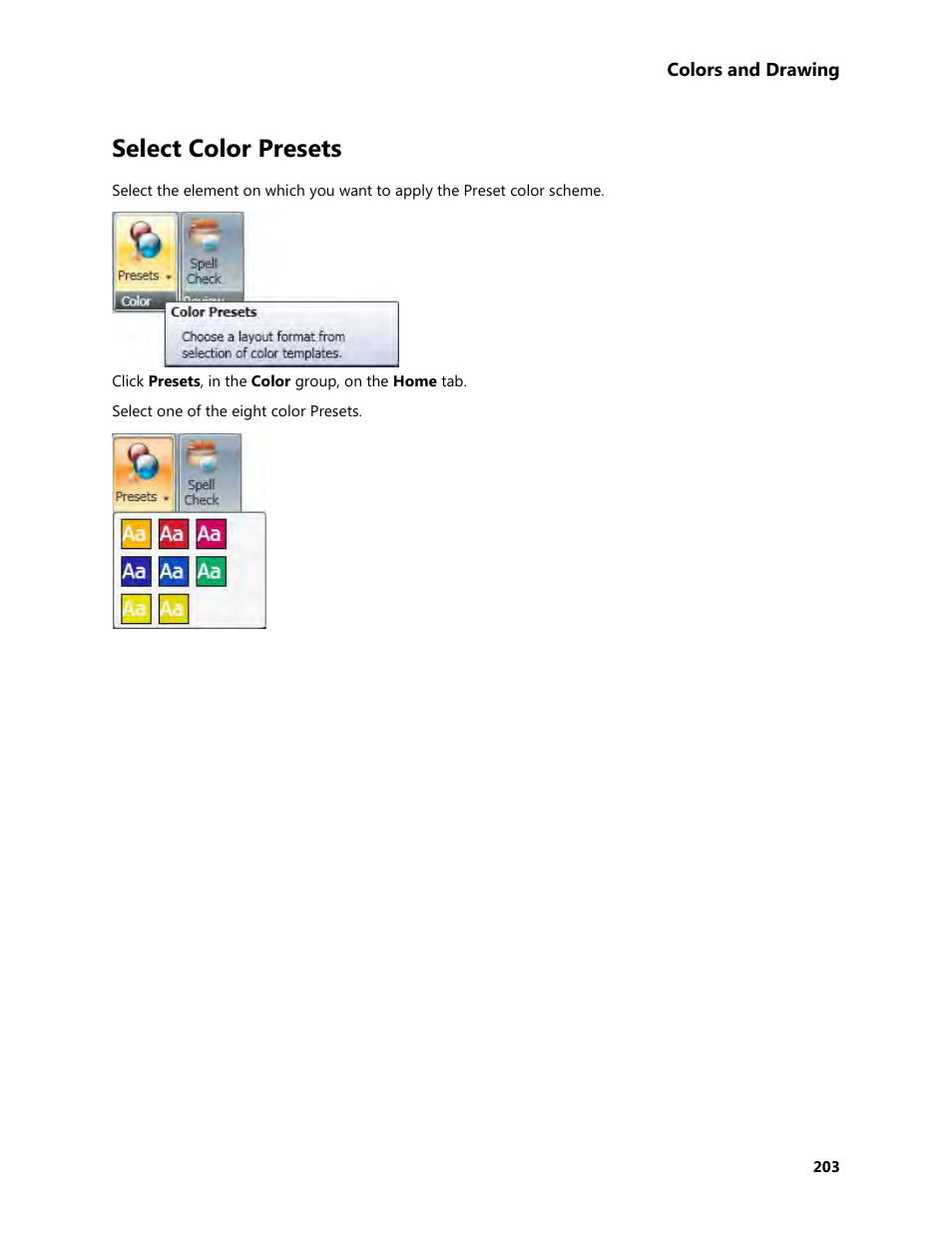 Select color presets | Daktronics Venus 1500 Version 4 User Manual | Page 213 / 254