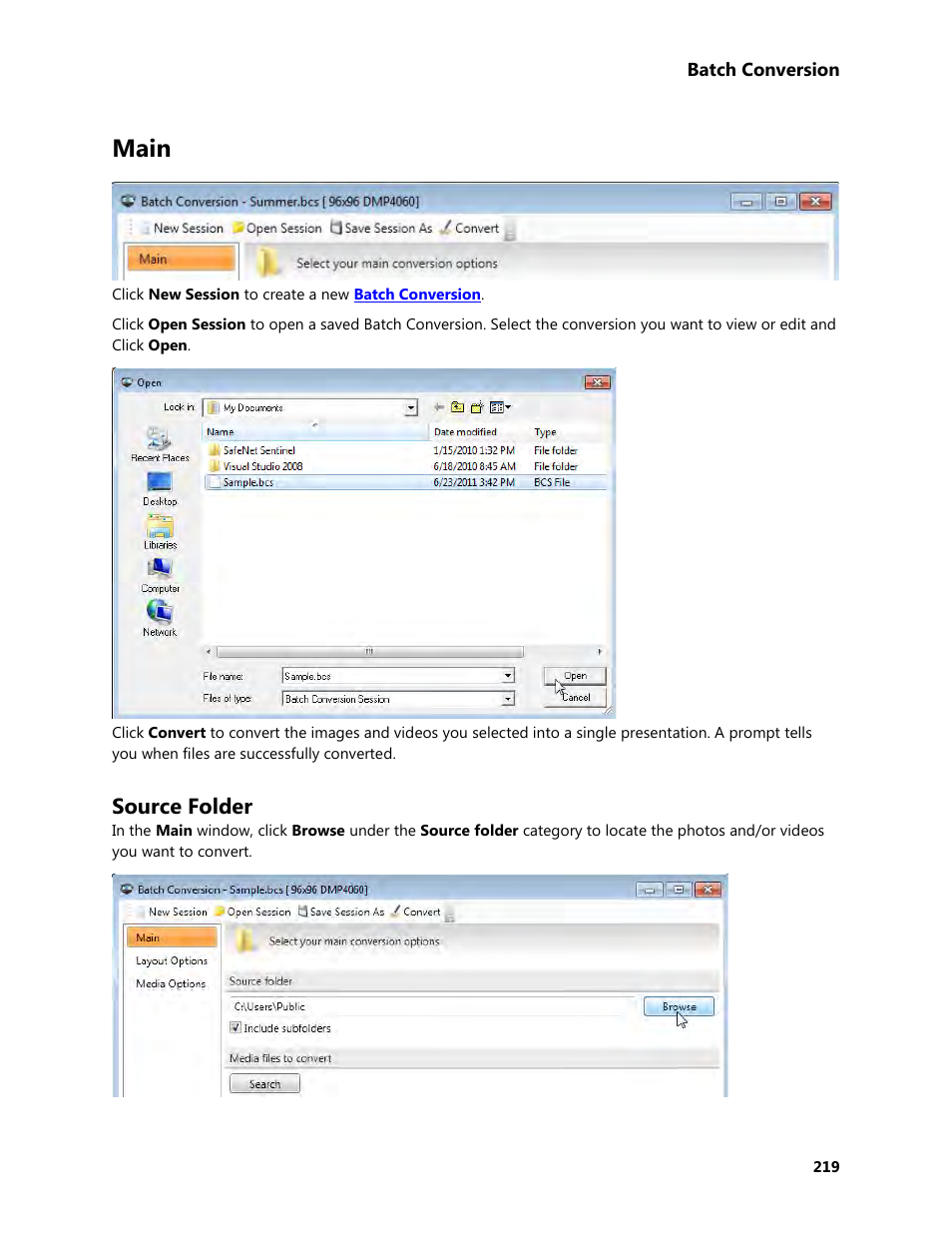 Main, Source folder | Daktronics Venus 1500 Version 4 User Manual | Page 229 / 254