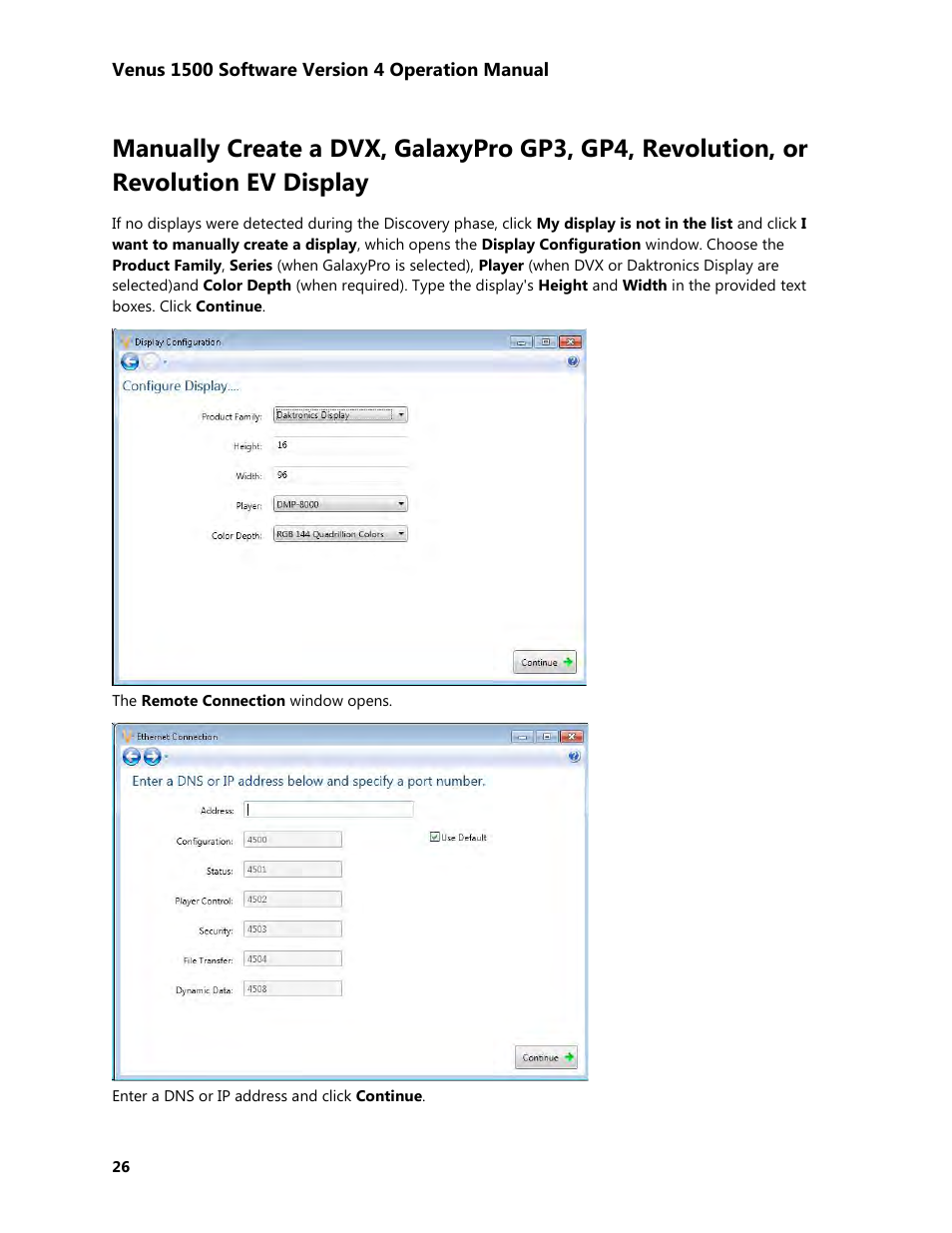 Daktronics Venus 1500 Version 4 User Manual | Page 36 / 254