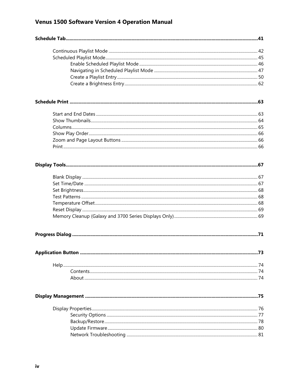Daktronics Venus 1500 Version 4 User Manual | Page 4 / 254