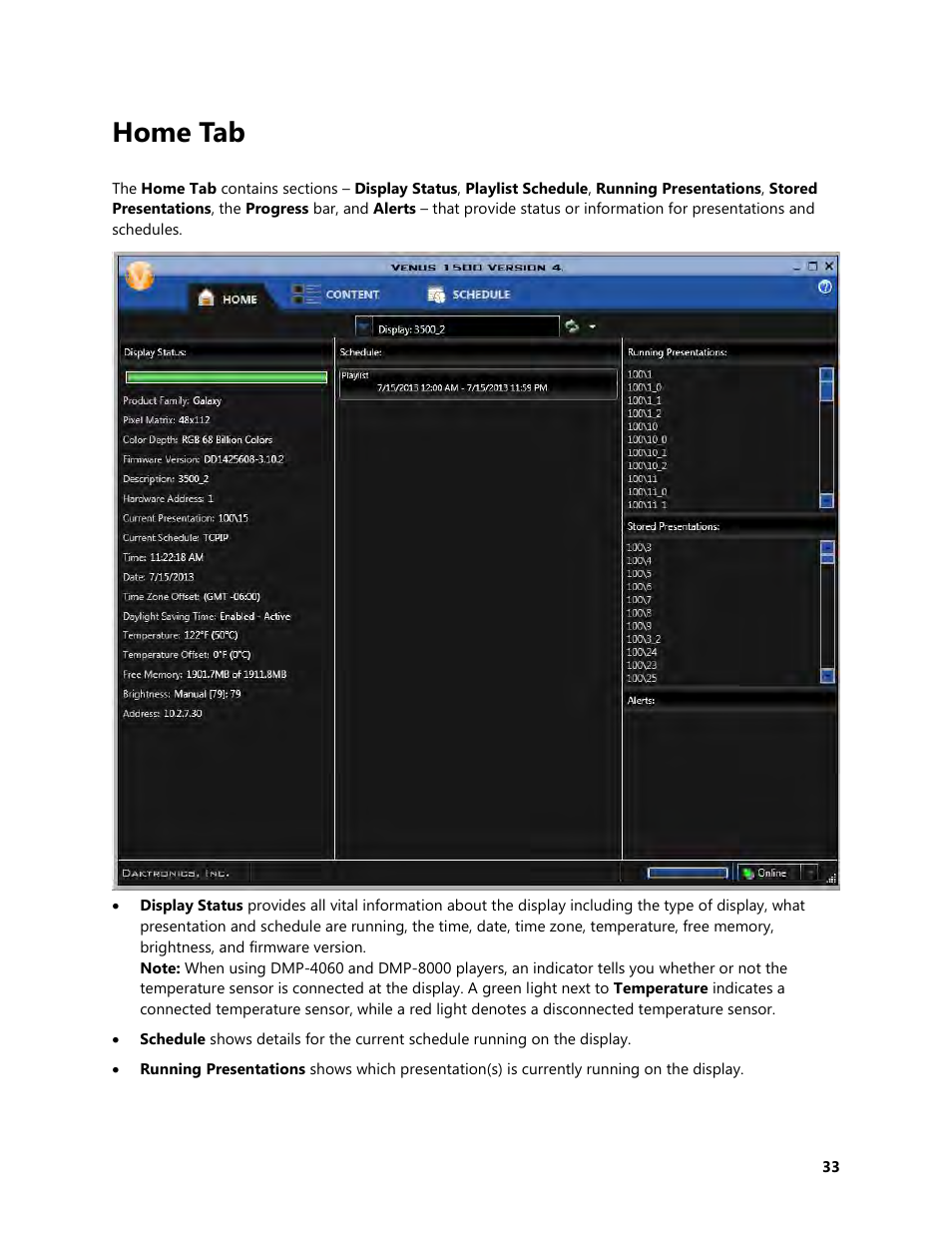 Home tab | Daktronics Venus 1500 Version 4 User Manual | Page 43 / 254