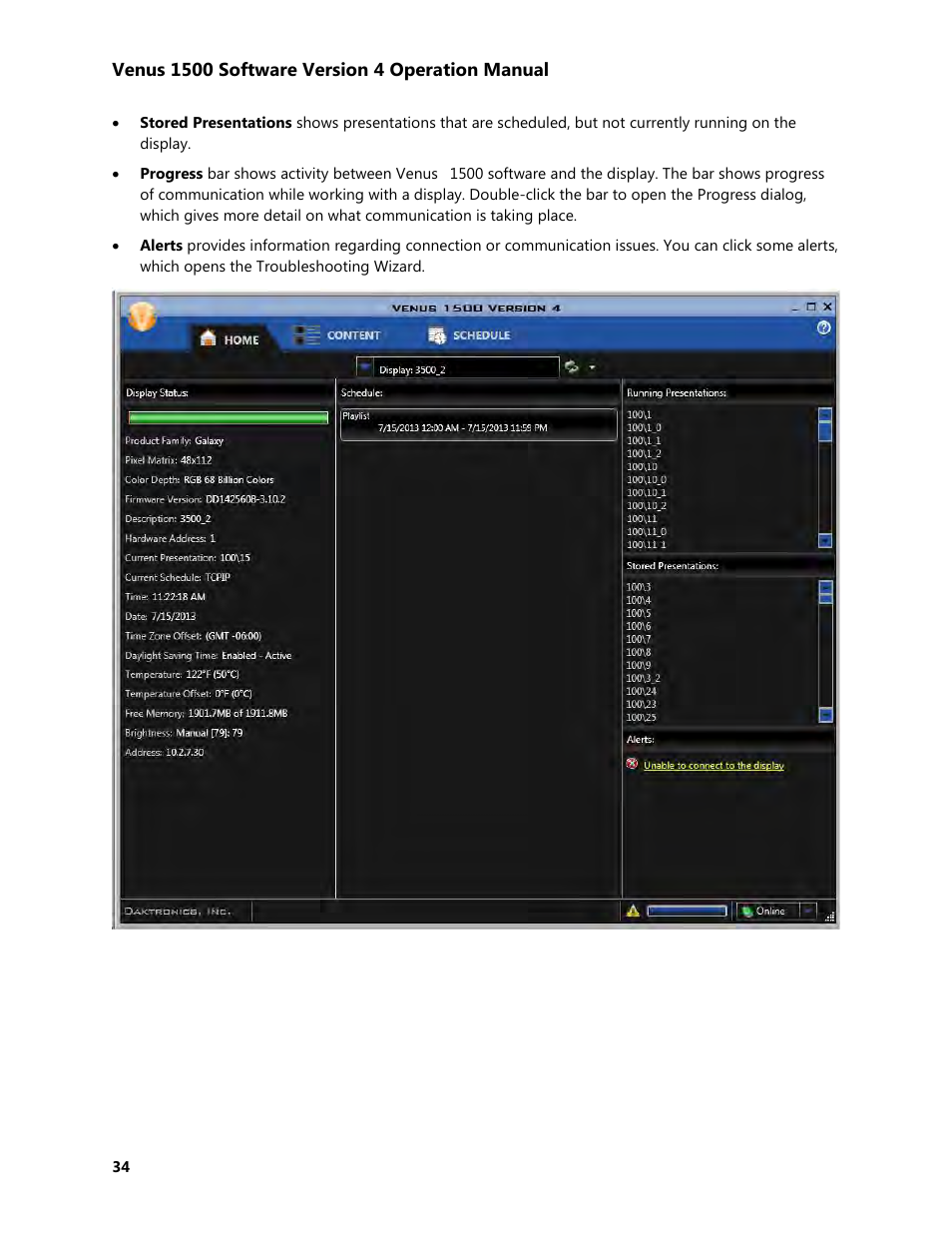 Daktronics Venus 1500 Version 4 User Manual | Page 44 / 254
