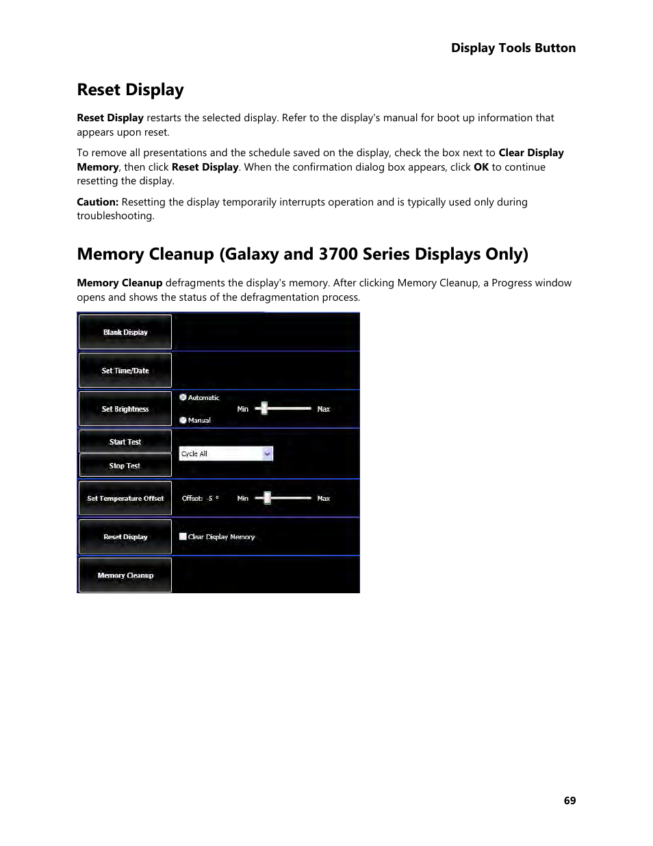 Reset display | Daktronics Venus 1500 Version 4 User Manual | Page 79 / 254