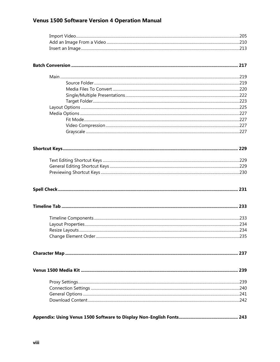 Daktronics Venus 1500 Version 4 User Manual | Page 8 / 254